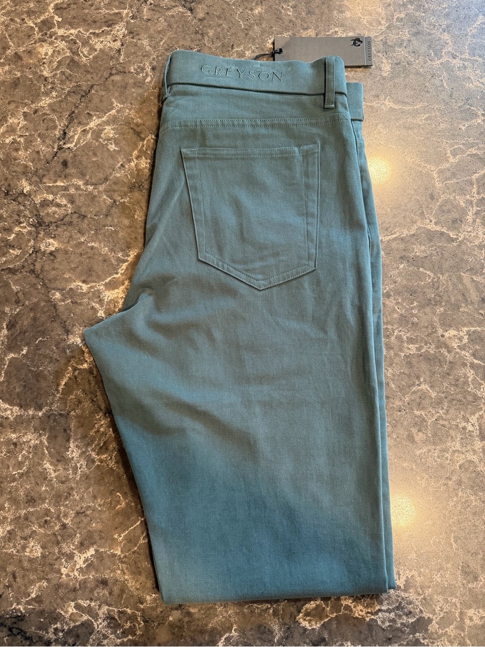 NWT Greyson Armonk 5-Pocket Trouser-MSP23B65: Forest Green (32x32)